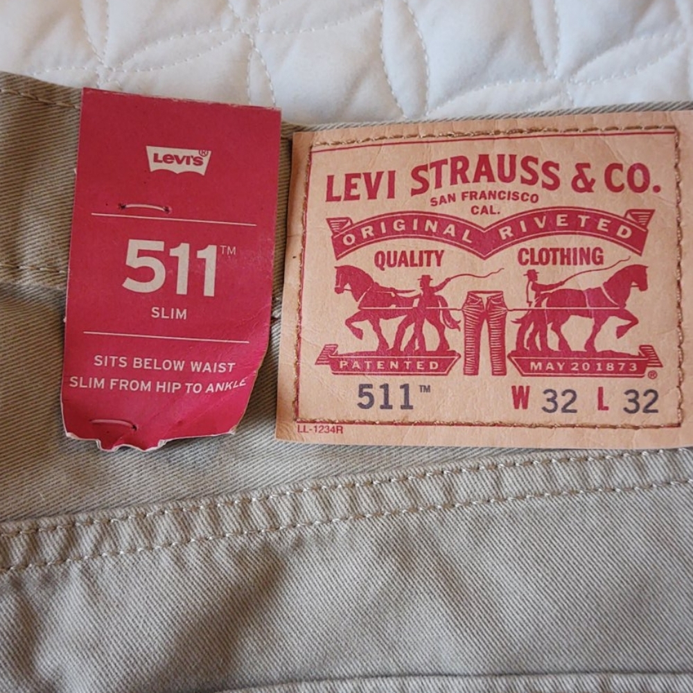 Levi's 511 slim straight tan jeans  30x30